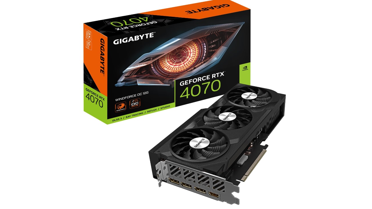 Gigabyte GeForce RTX 4070 Windforce OC 12 GB