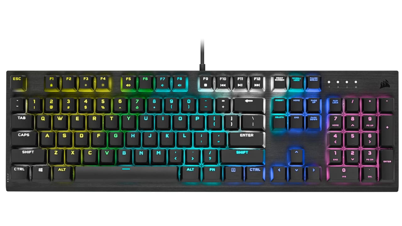 Klawiatura Corsair K60 RGB Pro (Cherry MX Viola) w promocji za 319 zł (taniej o 104 zł)