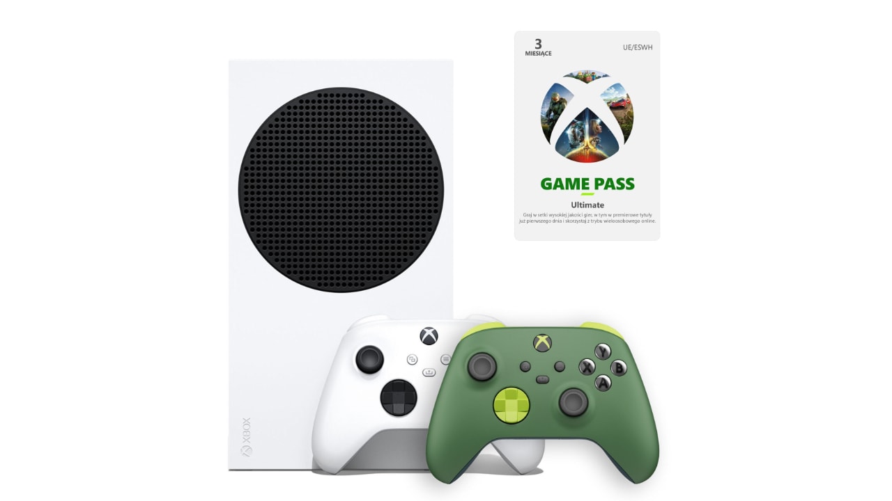Xbox Series S z dodatkowym padem, 3 msc Xbox Game Pass Ultimate