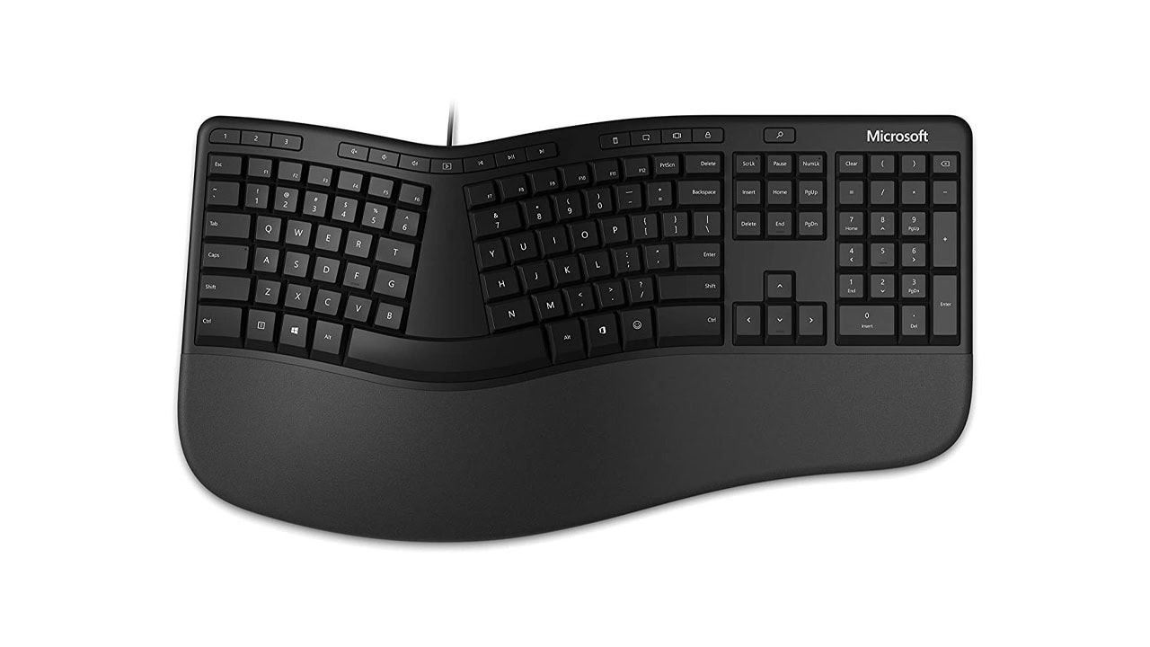 Klawiatura Microsoft Ergonomic Keyboard dostępna w promocji za 99 zł (160 zł taniej)