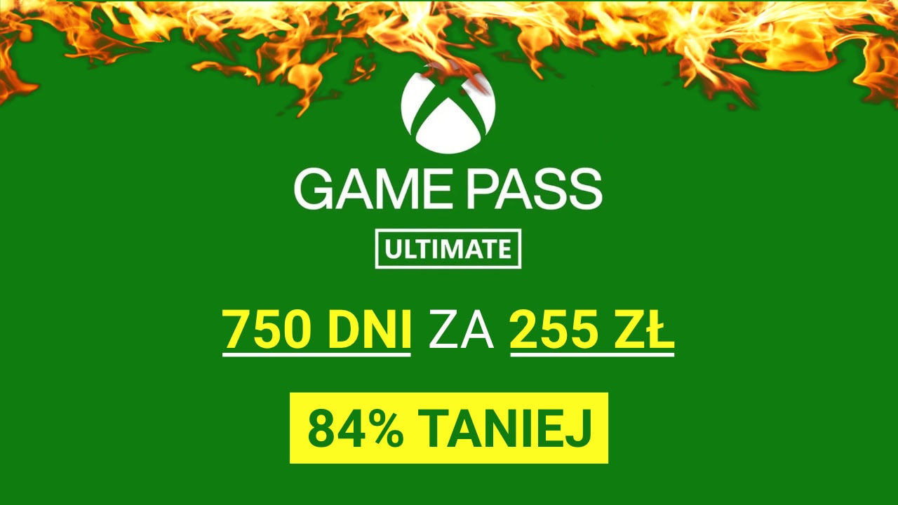 OKAZJA ROKU: Aż 750 dni Xbox Game Pass Ultimate za 255 zł! Skorzystaj z mega promocji (84% zniżki)