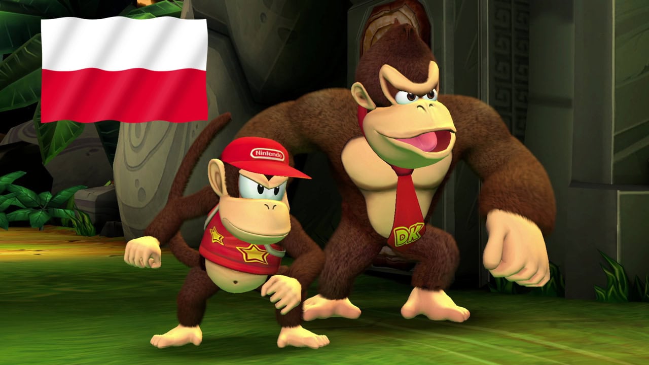 Donkey Kong Country Returns HD polska flaga