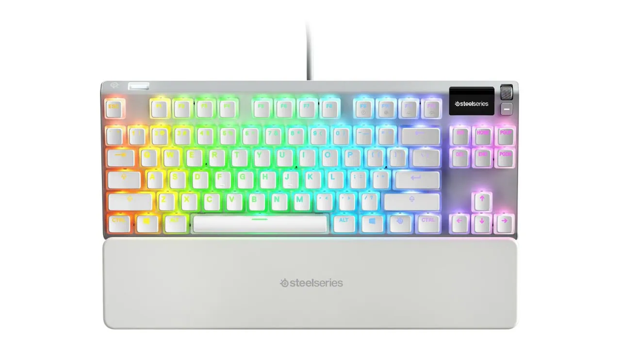 Klawiatura mechaniczna SteelSeries Apex 7 TKL Ghost (QX2 Red) dostępna w promocji za 439 zł (60 zł taniej)