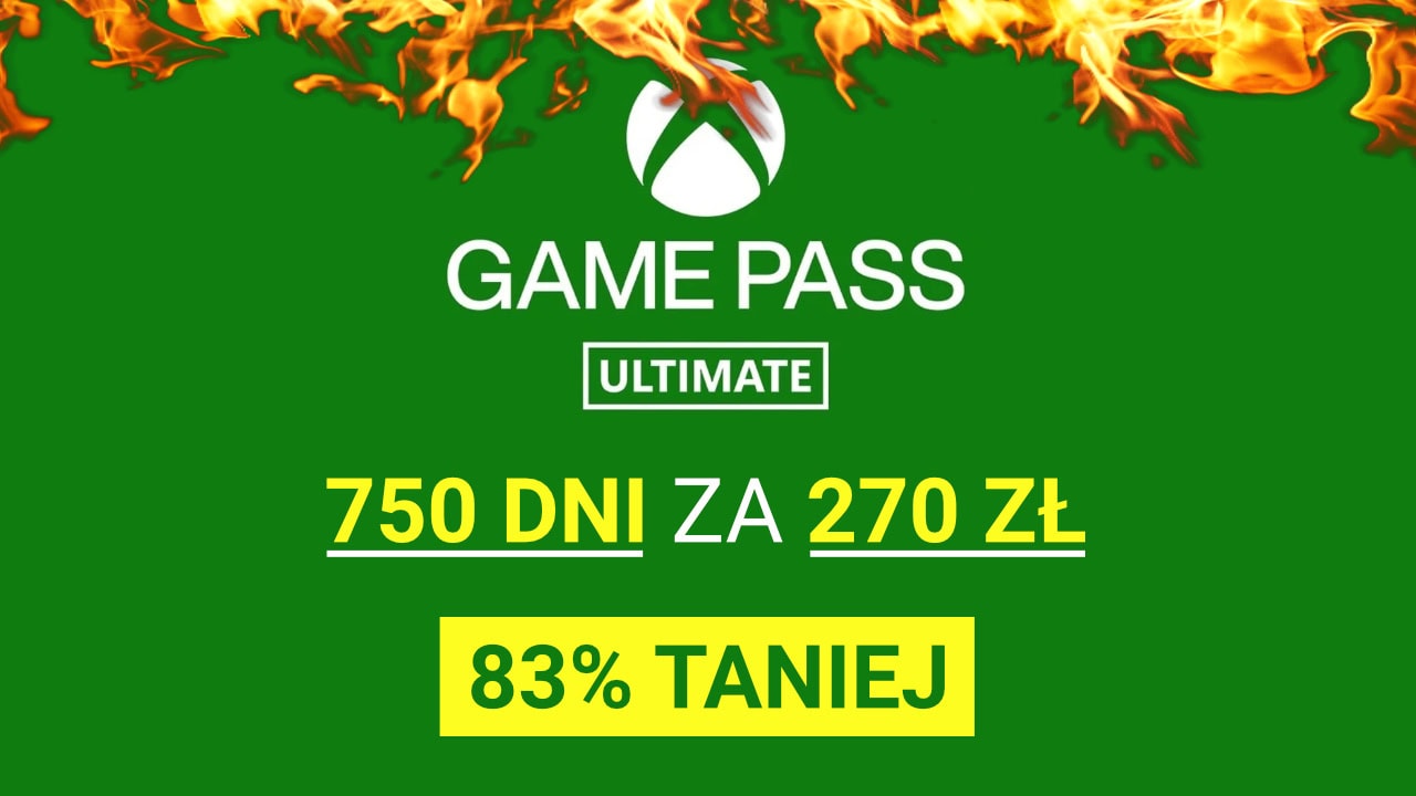 OKAZJA ROKU: Aż 750 dni Xbox Game Pass Ultimate za 270 zł! Skorzystaj z mega promocji (83% RABATU)