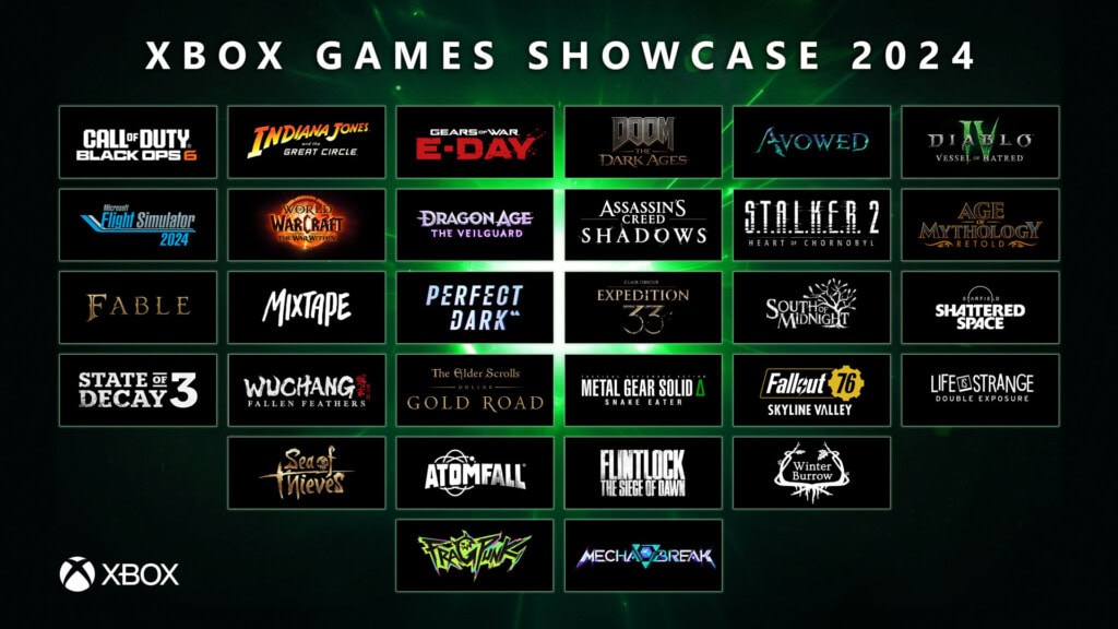 Xbox Games Showcase 2024 gry
