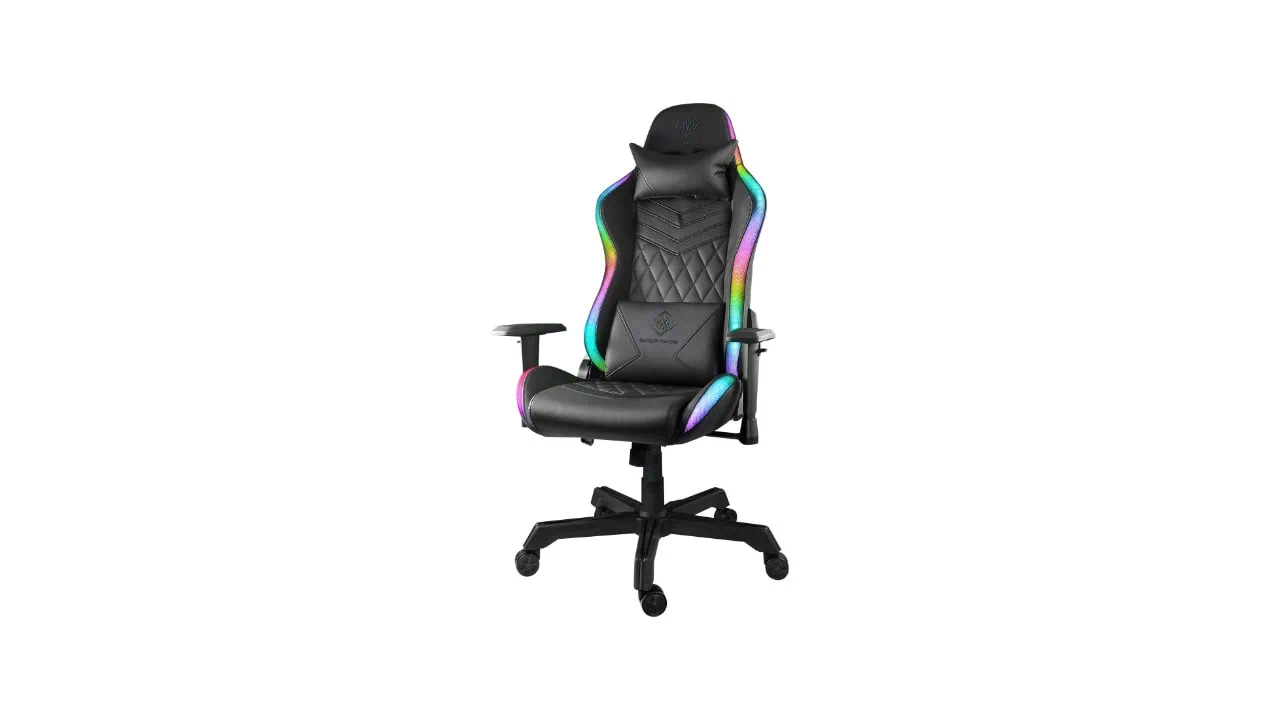 Fotel Deltaco DC410 RGB dostępny za 699 zł (taniej o 300 zł)