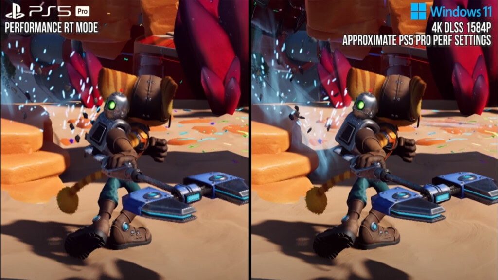 Ratchet and Clank Rift Apart PSSR i NVIDIA DLSS