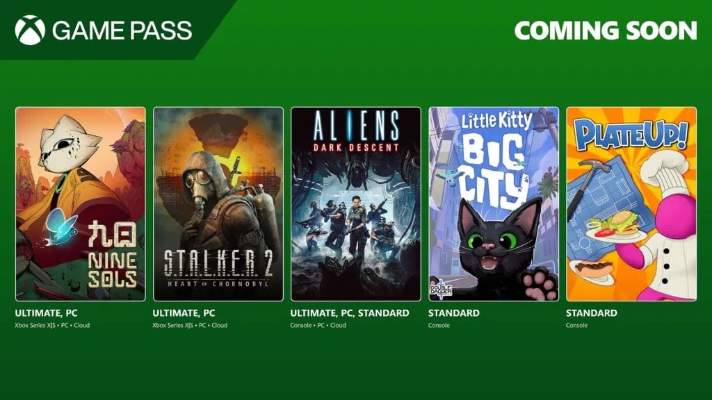 gry w xbox game pass na drugą połowę listopada 2024