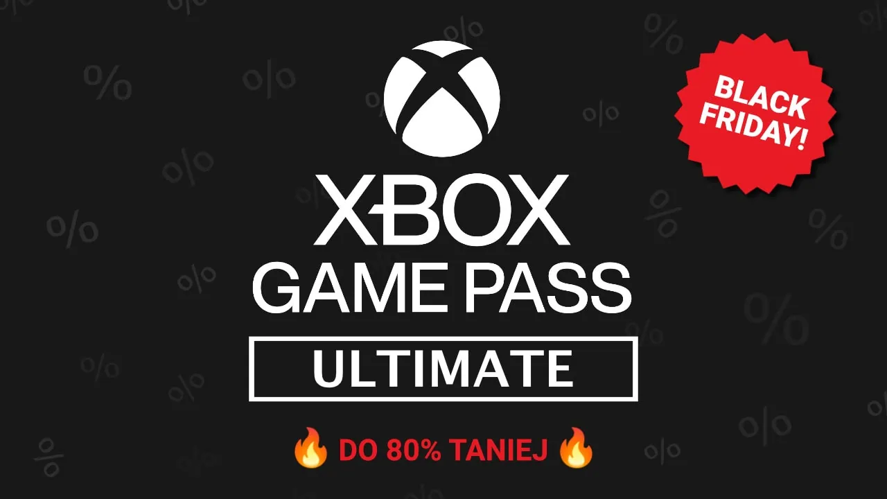 xbox game pass ultimate do 80% taniej black friday