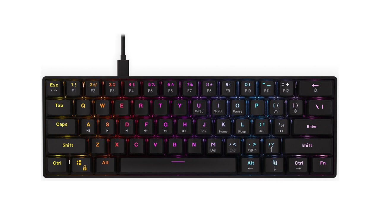 Klawiatura mechaniczna Krux Qara 60 w promocji za 99,99 zł (taniej o 50 zł)