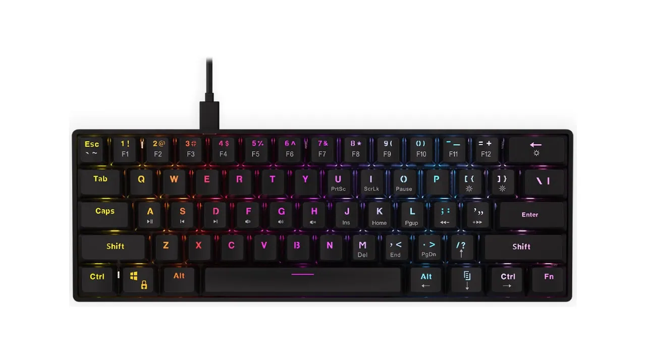 Klawiatura mechaniczna Krux Qara 60 w promocji za 99,99 zł (taniej o 50 zł)