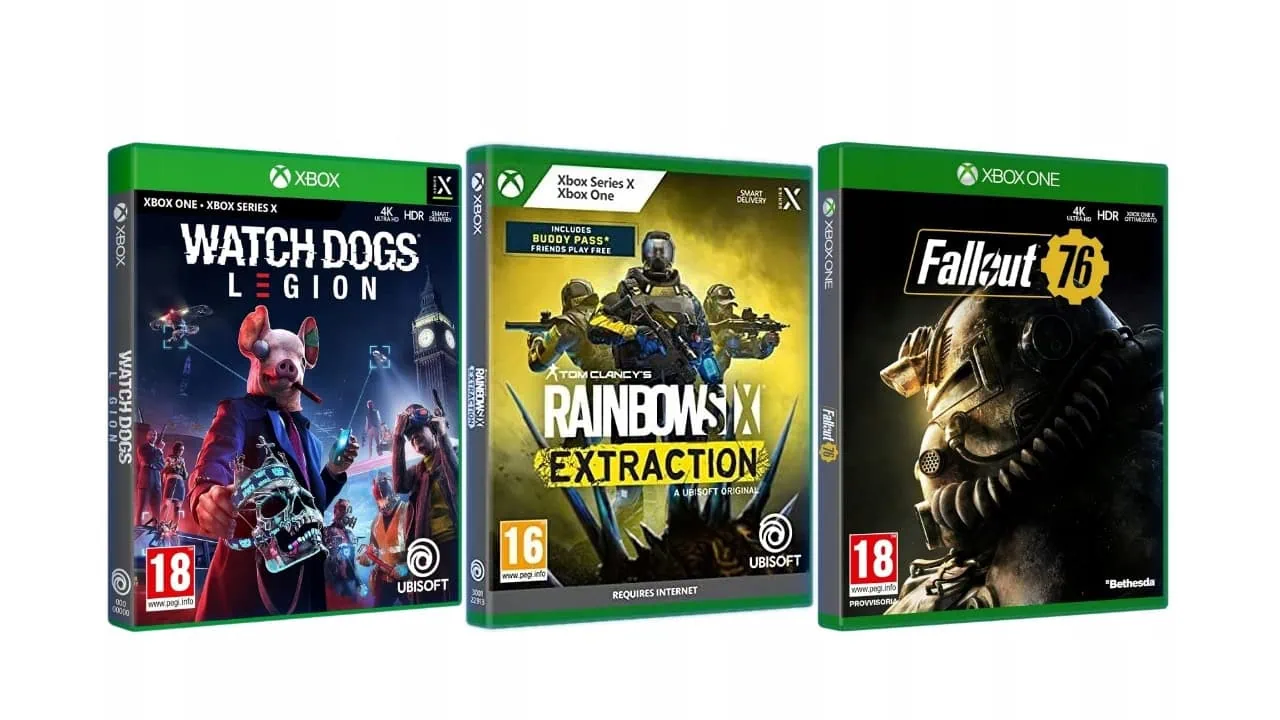 Watch Dogs Legion, Rainbow Six Extraction i Fallout 76 za 45 zł! Zestaw trzech gry na Xboxy w pudełku