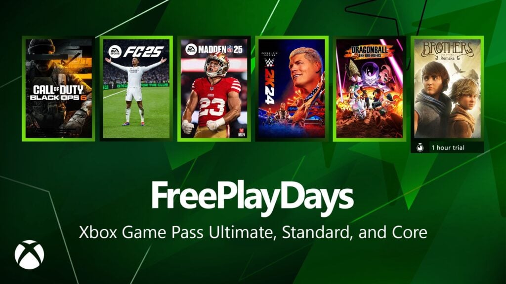 Xbox Free Play Days 12-15 grudnia 2024