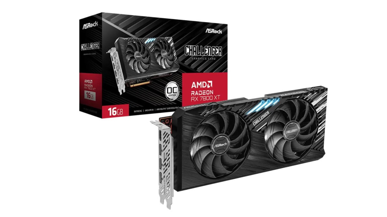 Karta graficzna ASrock Radeon RX 7800 XT Challenger dostępna za 2299 zł (taniej o 480 zł)