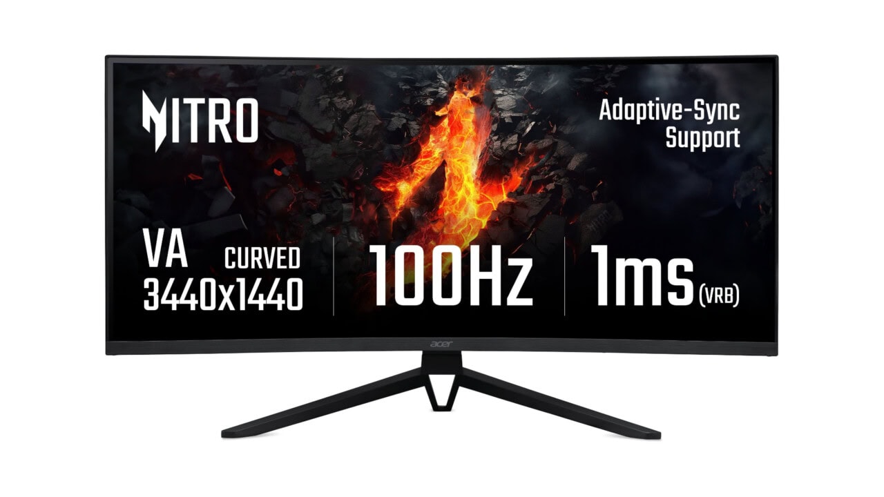 Monitor ACER Nitro ED343CURH dostępny do kupienia za 998 zł (taniej o ok. 301 zł)