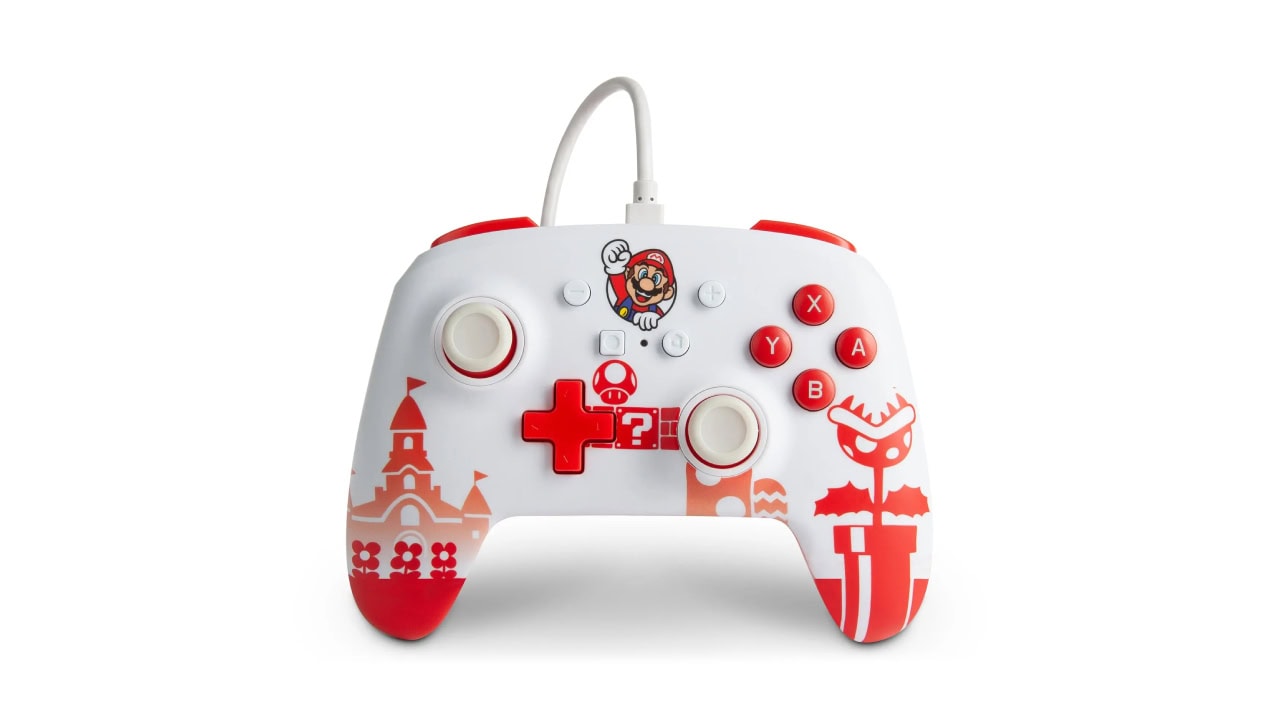 Kontroler PowerA Enhanced Mario Red & White do Nintendo Switch w promocji za 64,90 zł (taniej o 75 zł)