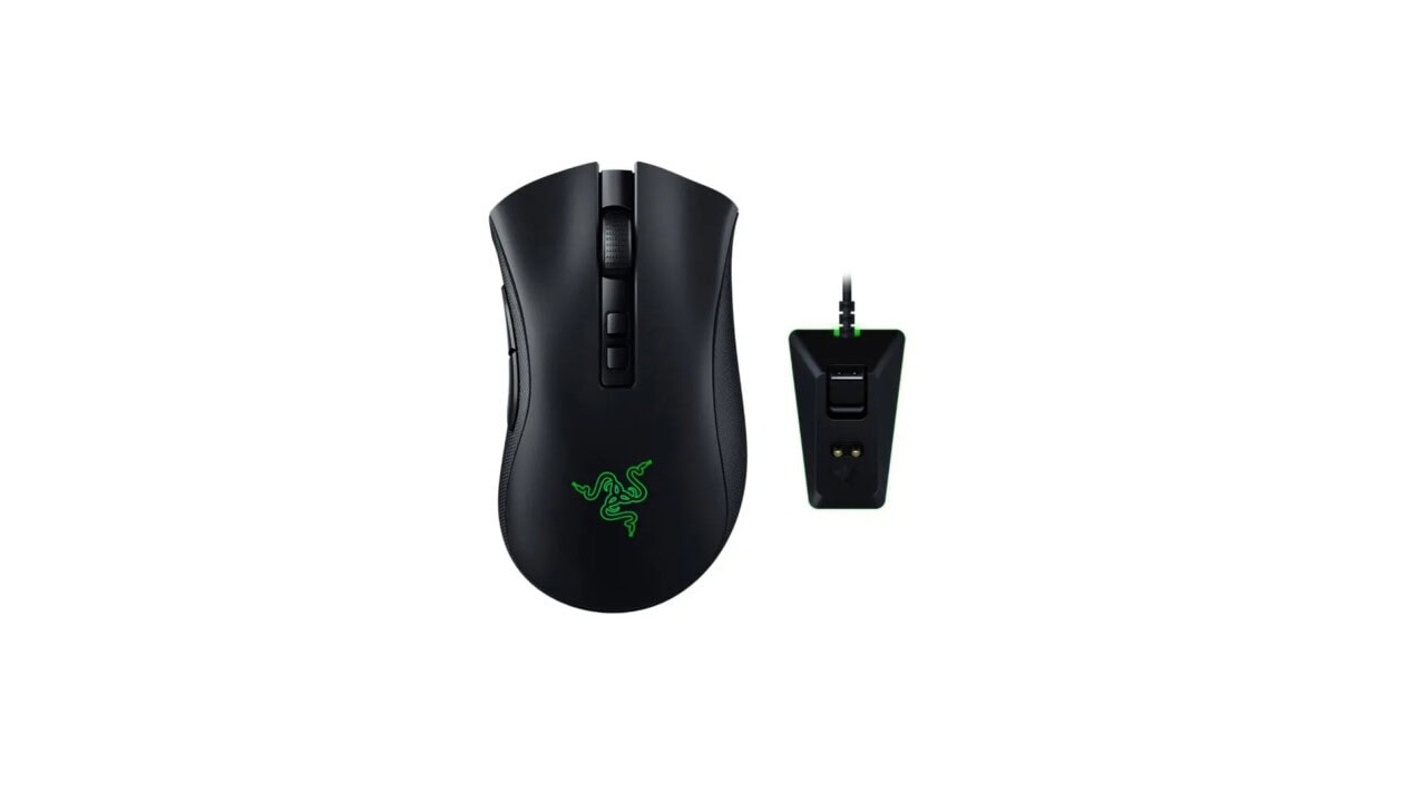 Myszka gamingowa Razer DeathAdder V2 Pro + stacja dokująca za 419 zł (taniej o 130 zł)