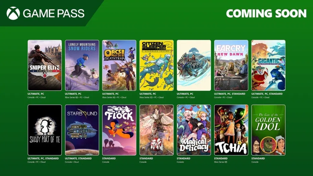 xbox game pass gry styczeń luty 2025