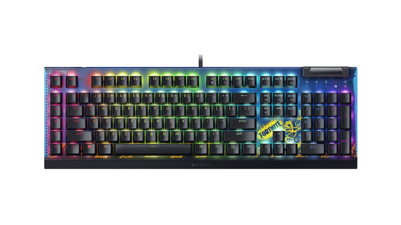 Klawiatura Razer Blackwidow V4 X Fortnite Edition w promocji za 299 zł (taniej o 211 zł)