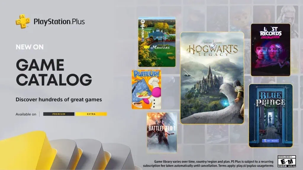 PlayStation Plus Extra i Premium oferta na kwiecień 2025