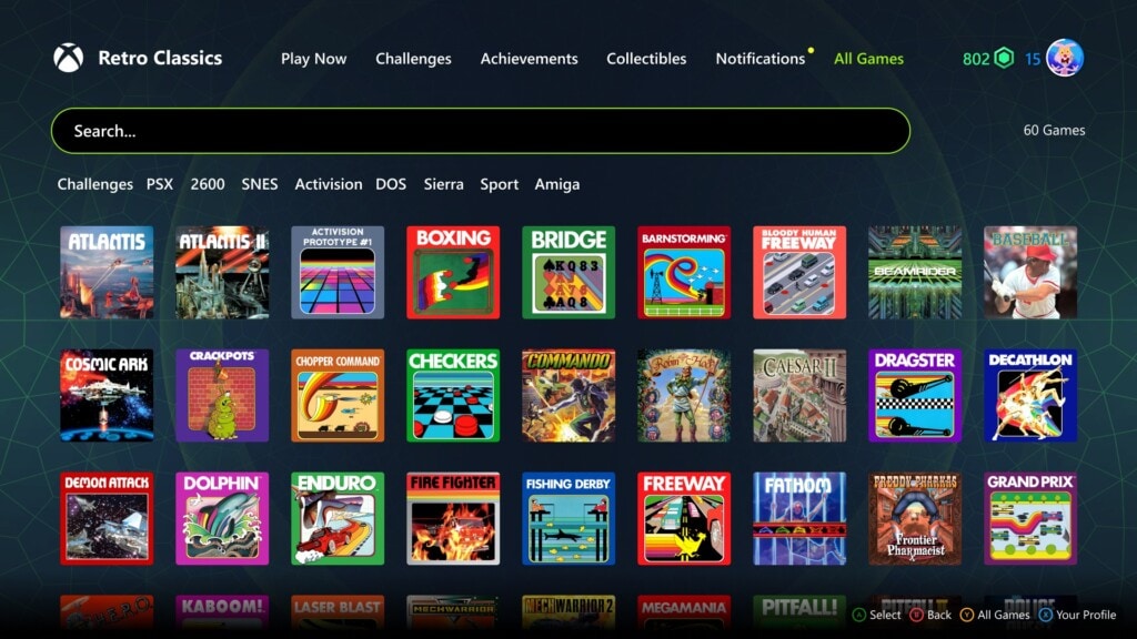 Retro klasyki Activision Xbox Game Pass