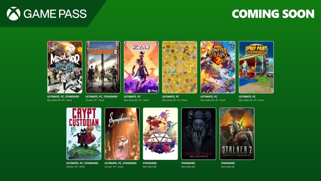 xbox game pass gry maj czerwiec 2025