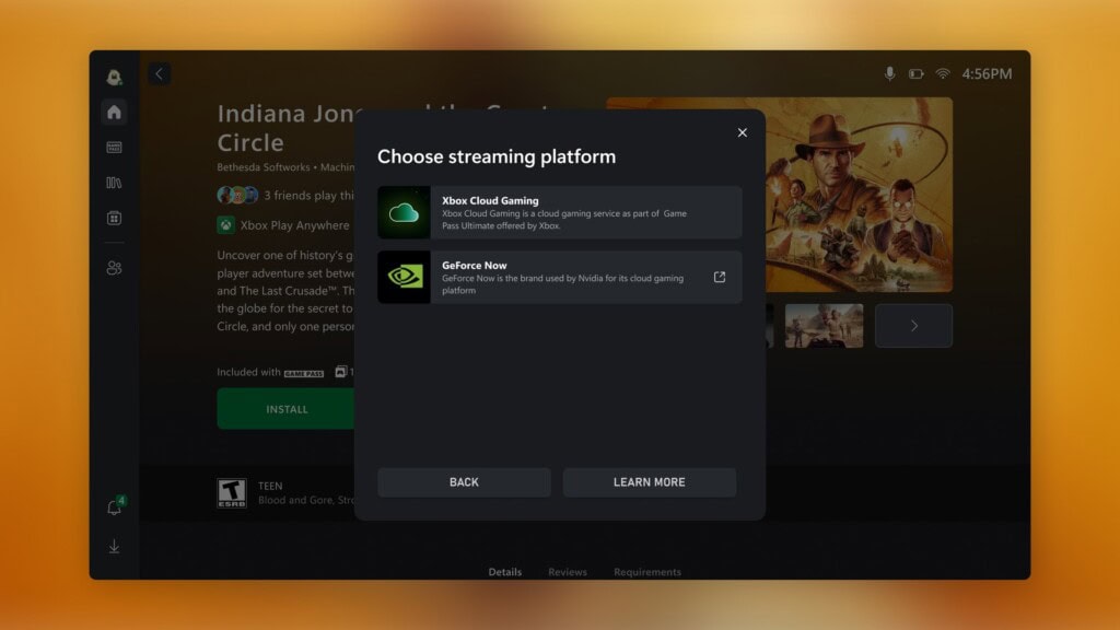 Xbox PC GeForce Now streaming