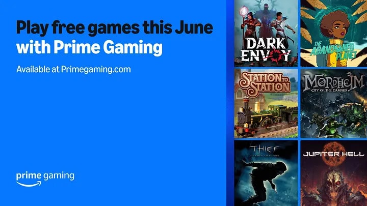 Amazon Prime Gaming czerwiec 2025