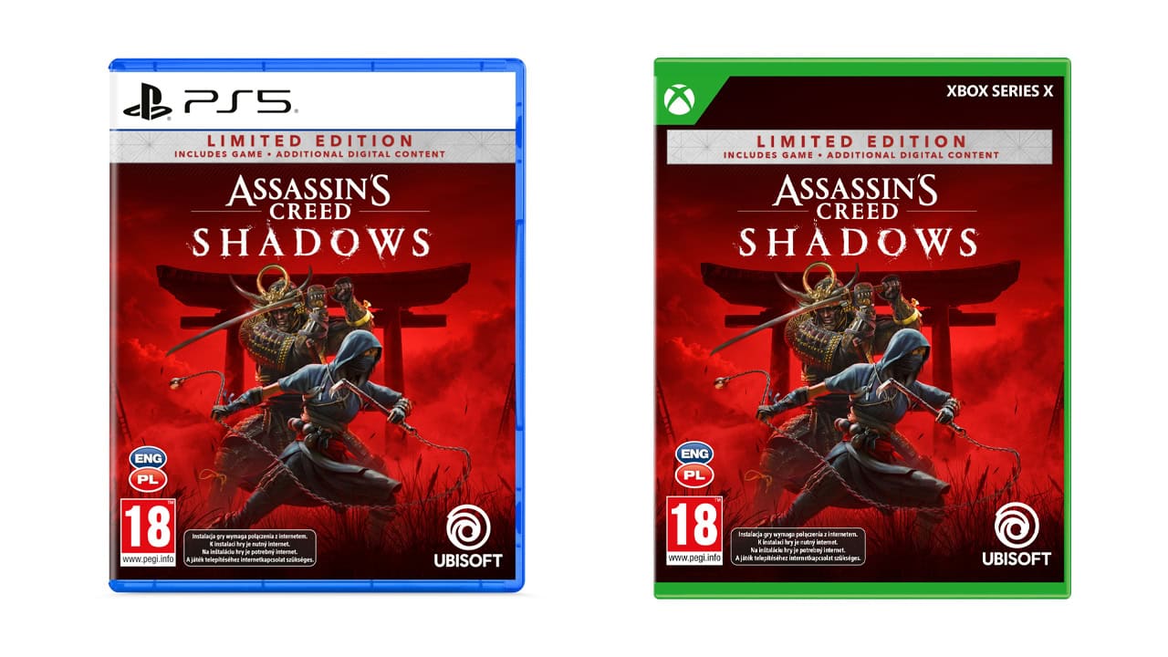 Assassin’s Creed Shadows Limited Edition na PS5 i Xbox Series X|S w promocji za 259,99 zł (taniej o 70 zł)