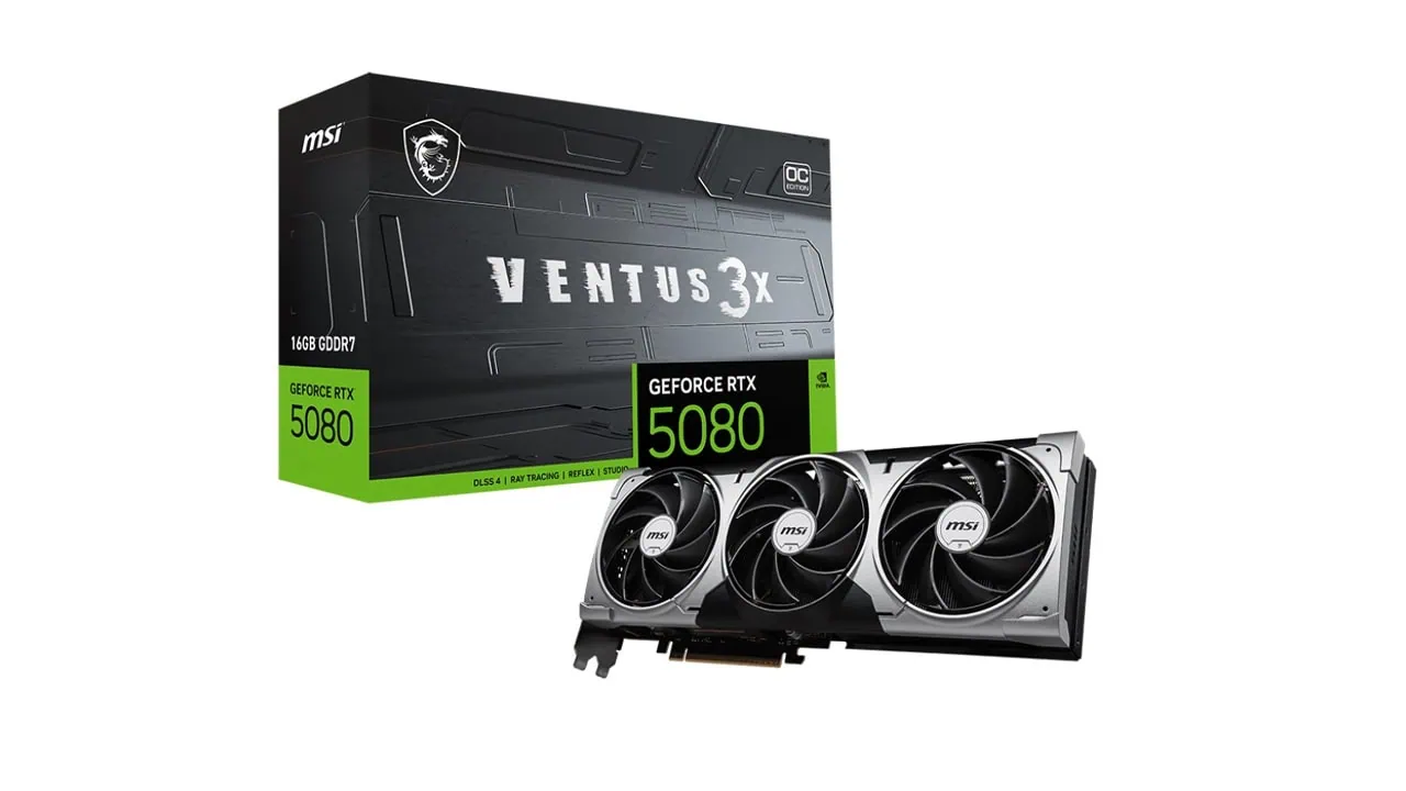 MSI GeForce RTX 5080 Ventus 3X OC 16GB