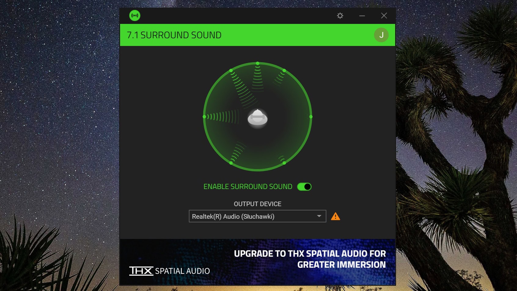 Razer 7.1 Surround Sound