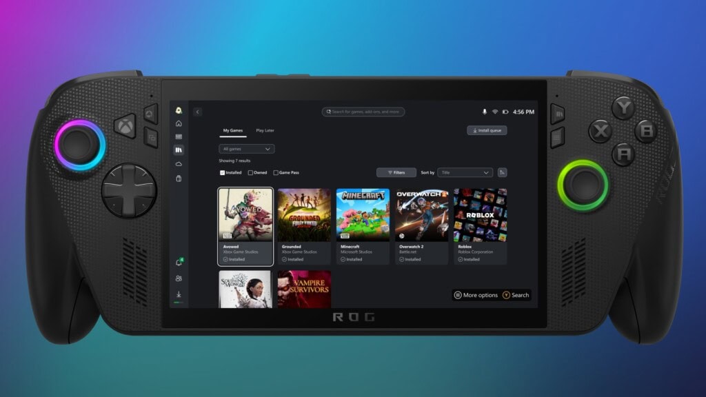 Rog Xbox Ally integracja sklepów