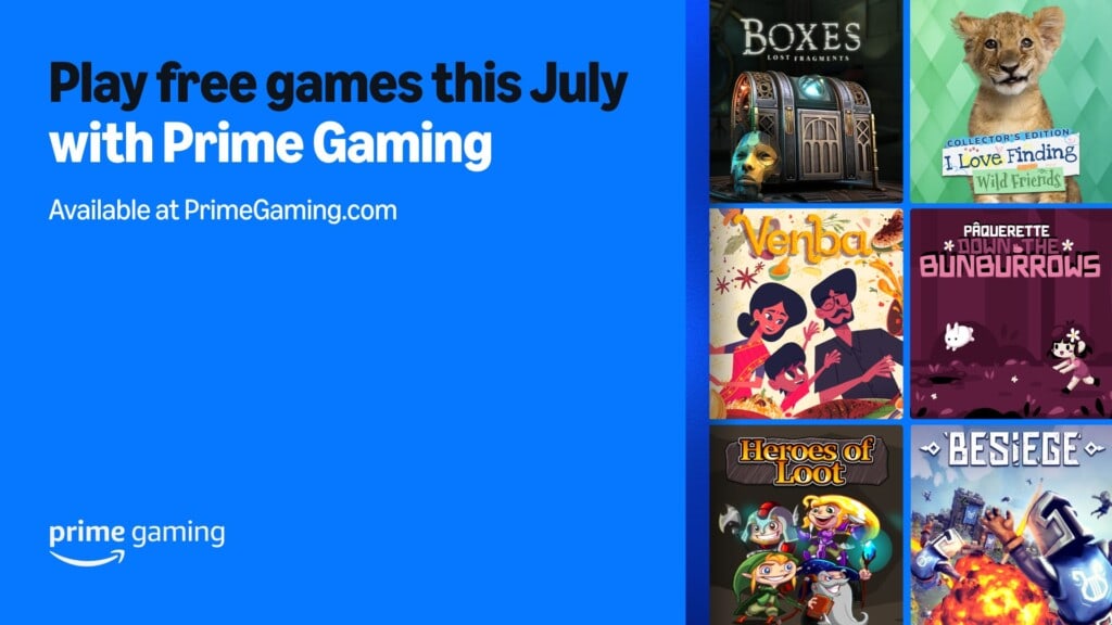 Amazon Prime Gaming - lipiec 2025