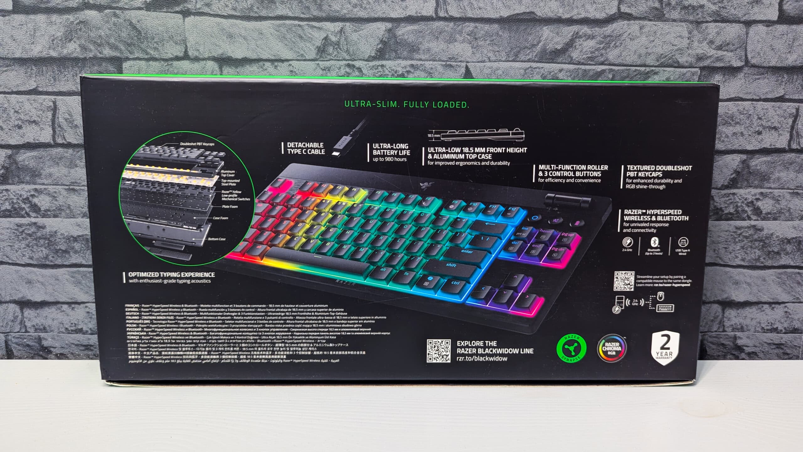 Razer BlackWidow V4 Low-profile TKL HyperSpeed