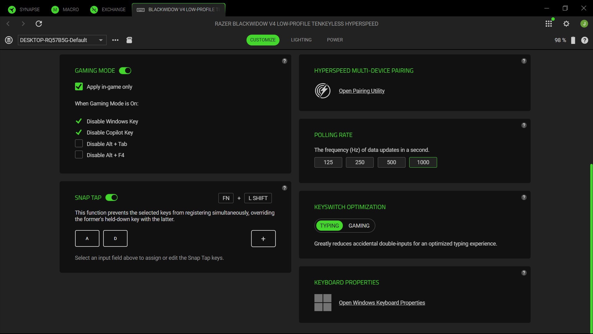 Razer Synapse 4