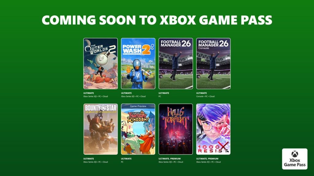 Xbox Game Pass druga połowa października 2025