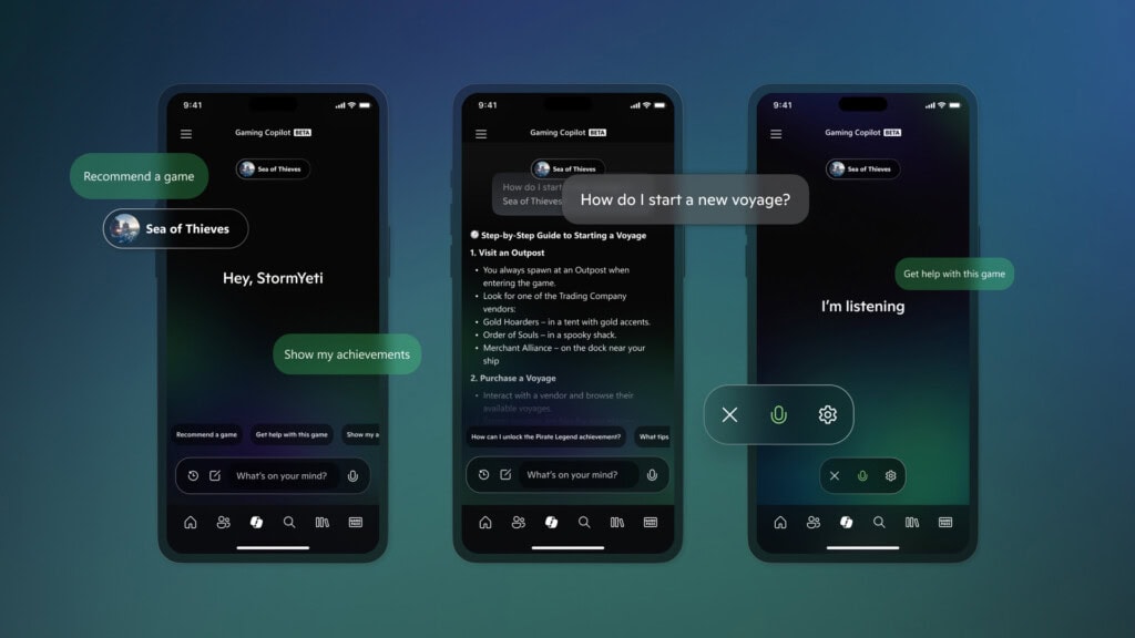 Copilot aplikacja mobilna Xbox