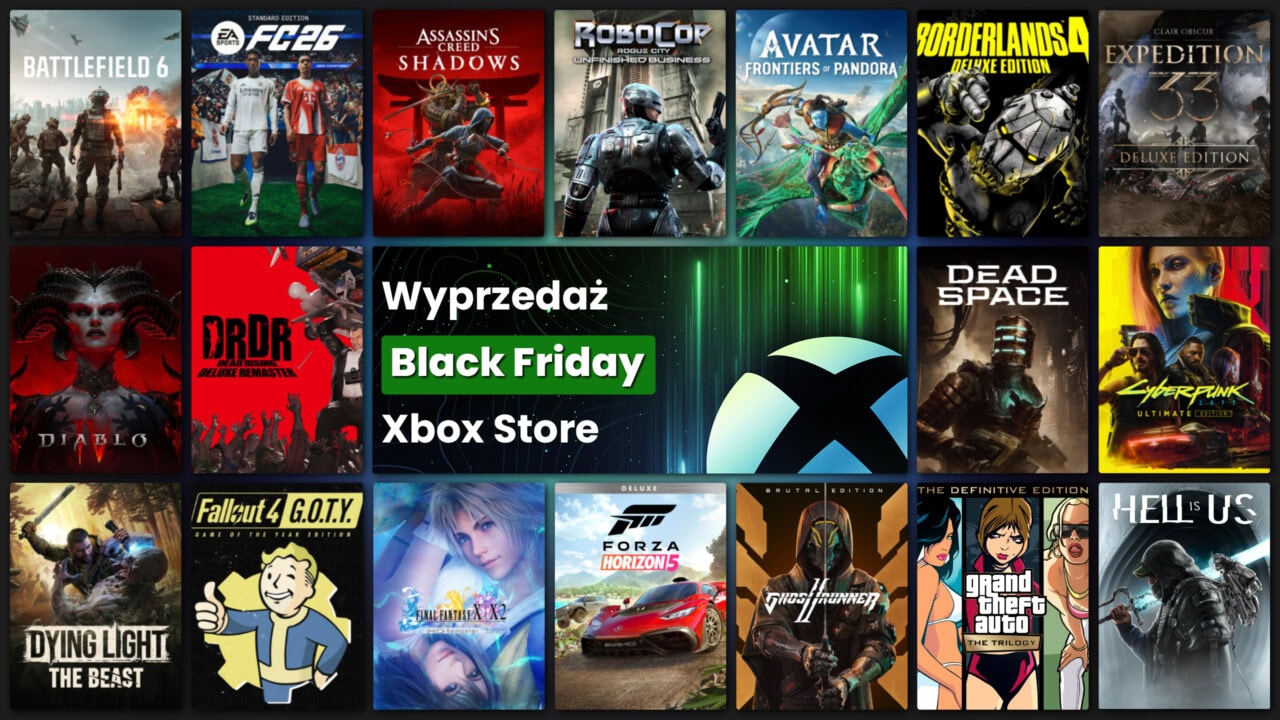 WIELKA Wyprzedaż Black Friday w Xbox Store! Przedstawiamy 30 najlepszych promocji