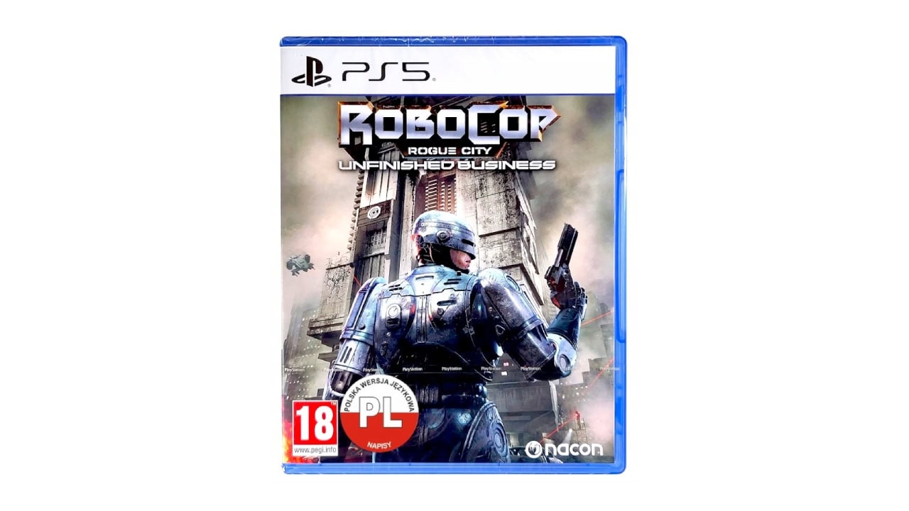 Pudełkowe wydanie RoboCop: Rogue City – Unfinished Business na PS5 dostępne za 79 zł. Polska wersja językowa!