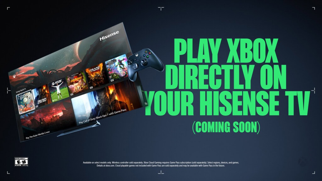 Xbox Game Pass telewizory Hisense