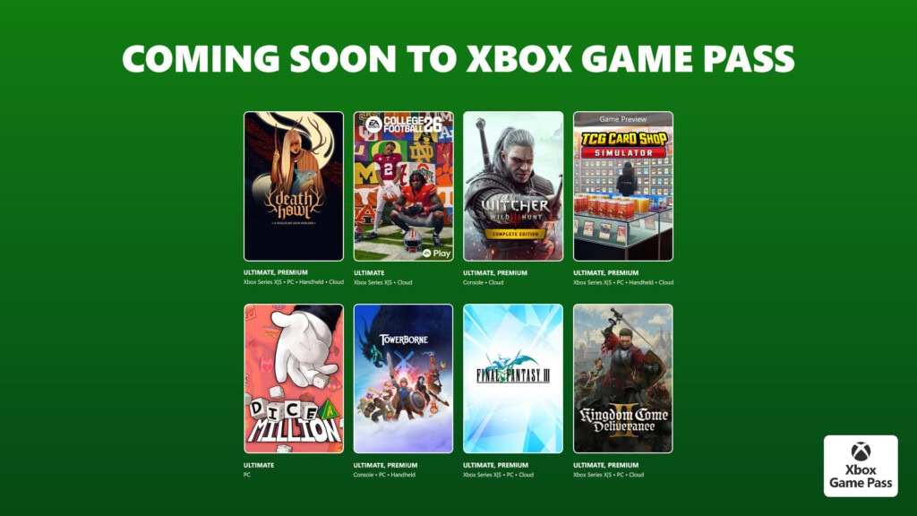 Xbox Game Pass - druga połowa lutego 2026