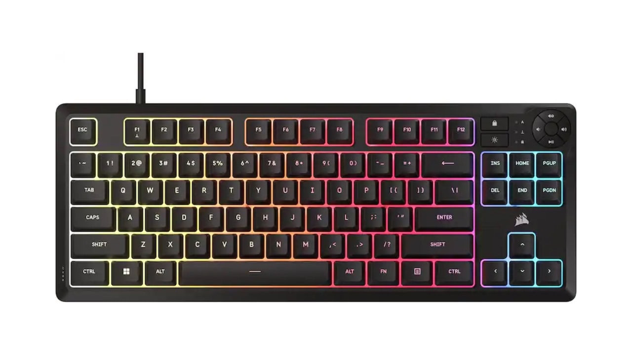Klawiatura Corsair K55 Core TKL RGB dostępna w promocji za 149,99 zł (50 zł taniej)