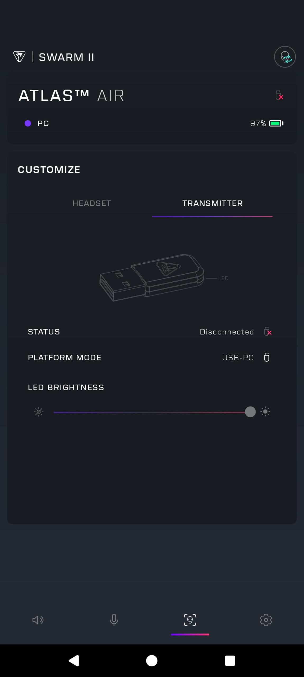 Turtle Beach Swarm II Android