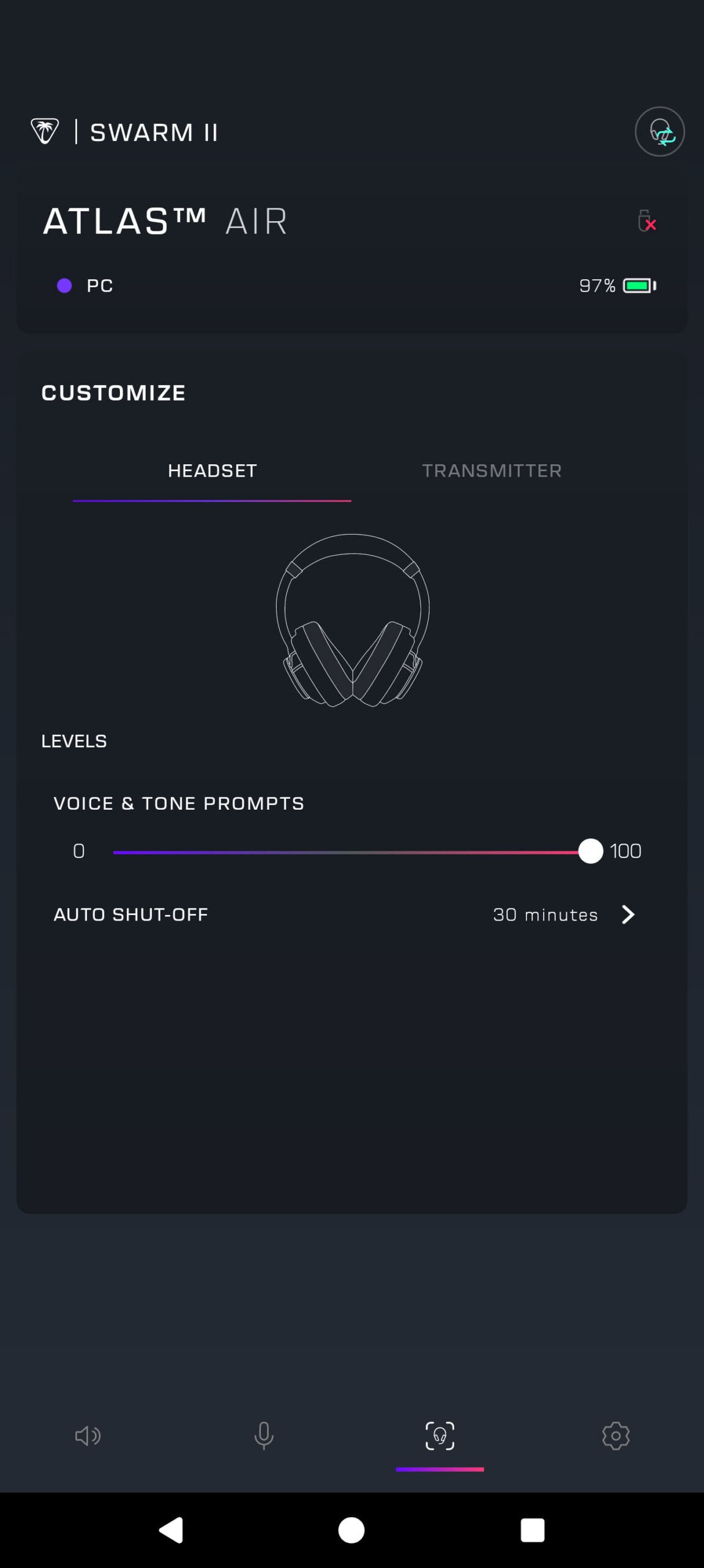 Turtle Beach Swarm II Android