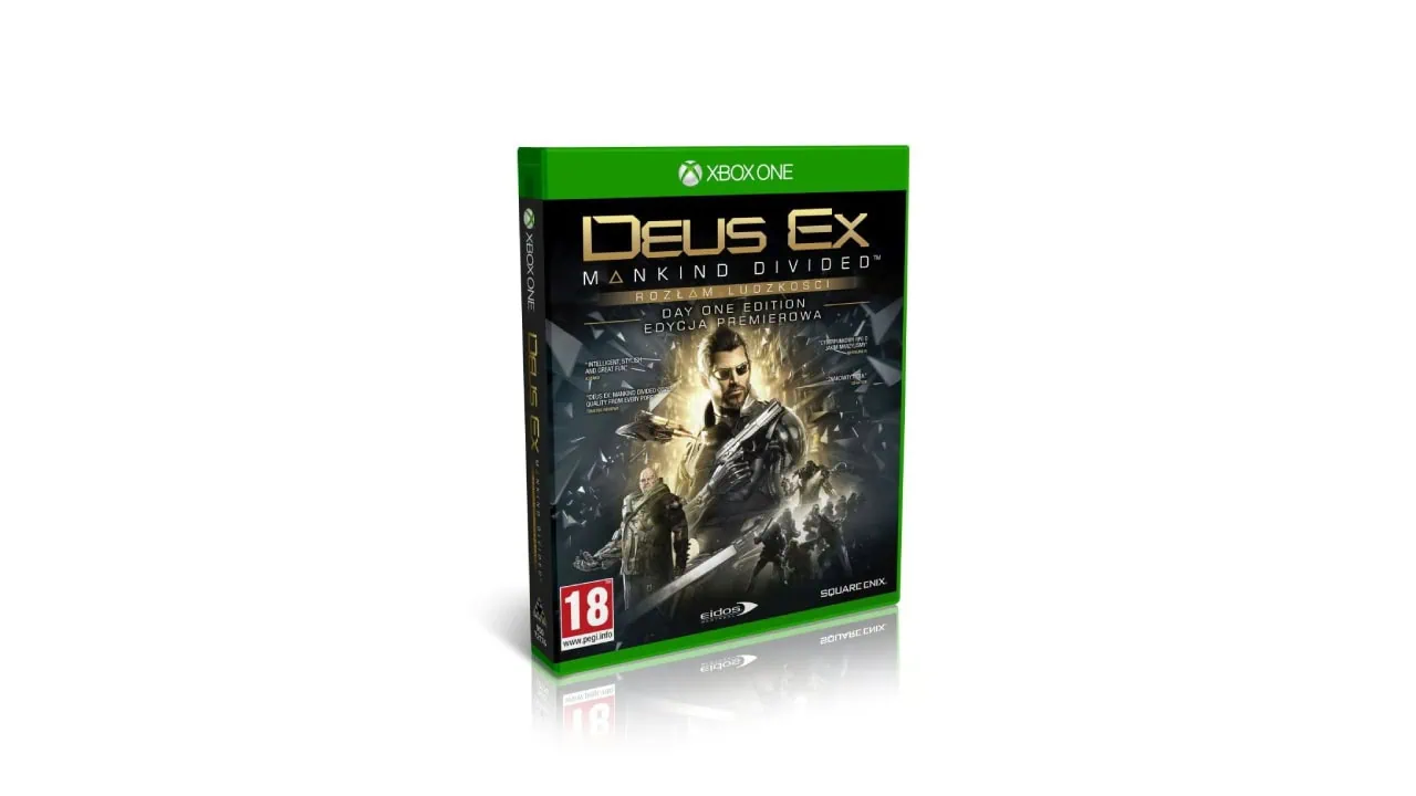 Pudełkowe wydanie Deus Ex: Rozłam Ludzkości na Xboxa dostępne za 9 zł