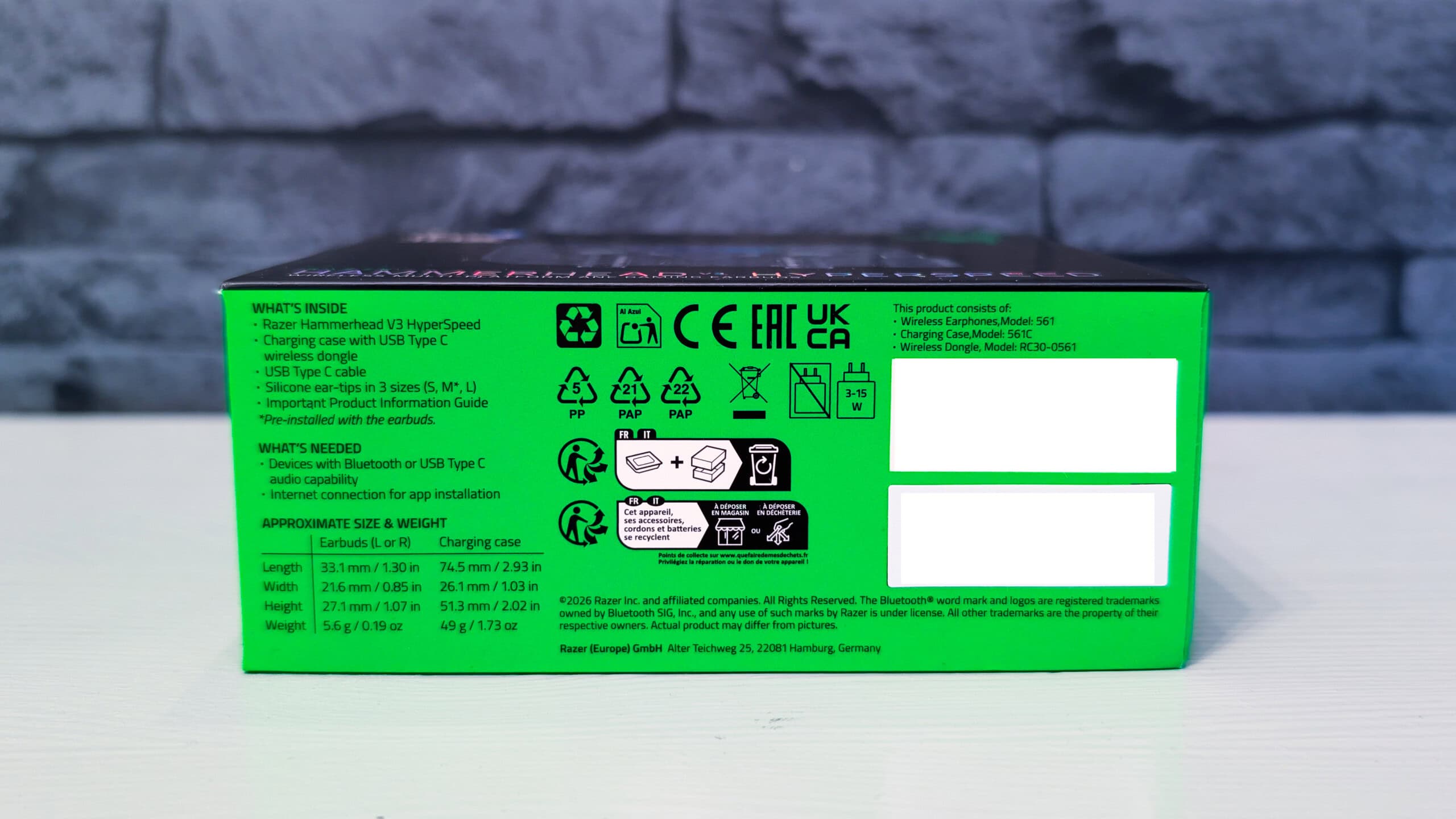 Razer Hammerhead V3 HyperSpeed