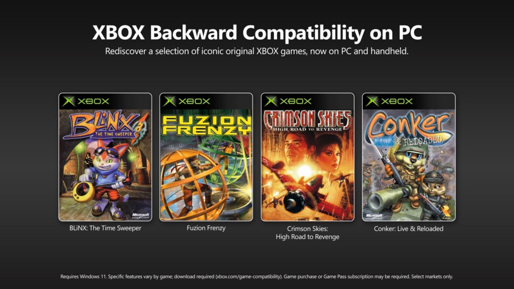 Wsteczna kompatybilność gier z Xboxa na PC