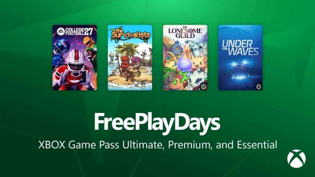 Gry w Xbox Free Play Days - 3-6 września 2026