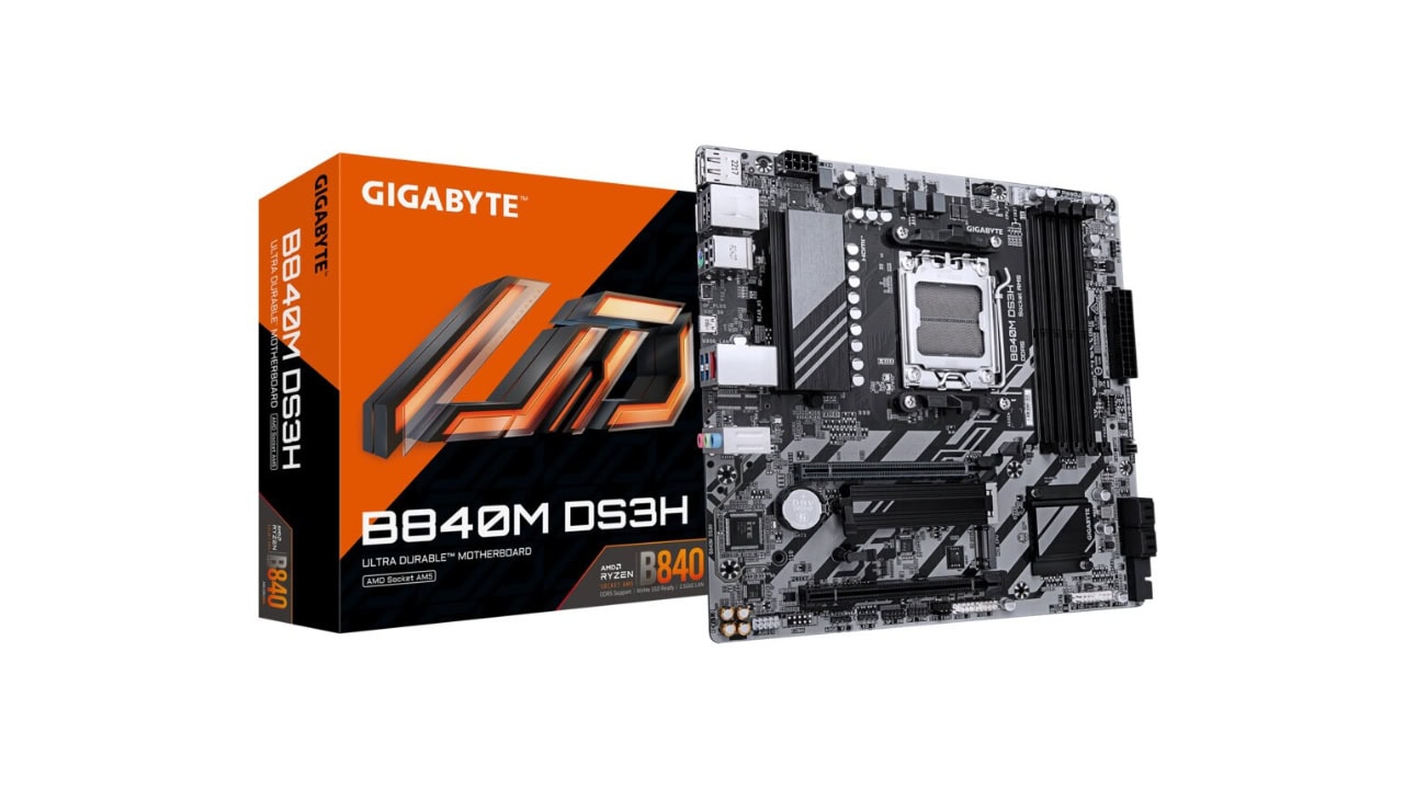 Płyta główna Gigabyte B840M DS3H (AM5) dostępna w promocji za 299 zł (ponad 200 zł taniej!)