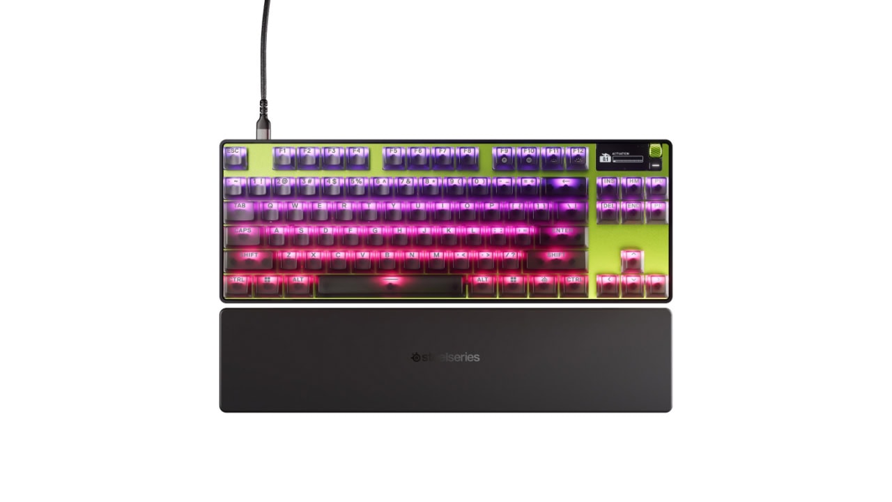 Klawiatura SteelSeries Apex Pro TKL Gen 3 Cyber dostępna w promocji za 999 zł (100 zł taniej)
